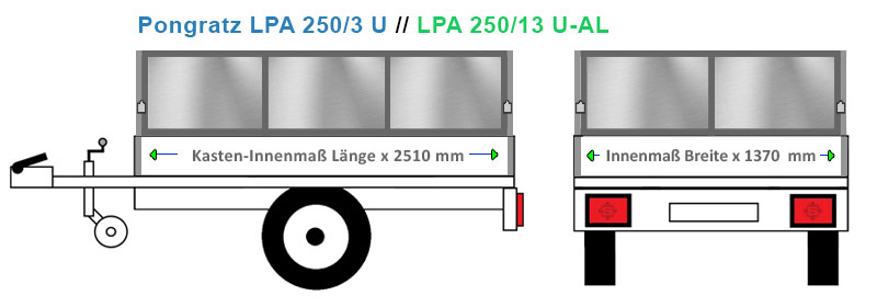 Anhängeraufbau Pongratz LPA 250/13 U