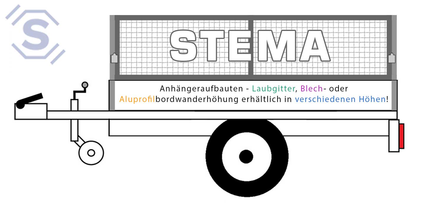 Stema Anhänger Aufbau Bordwand & Laubgitter