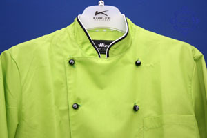 Unisex Kochjacke mit farblichen Paspel 
