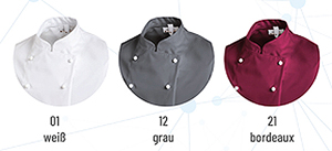 Unisex Kochjacke mit Kugelknöpfen in 4 farben erhältlich