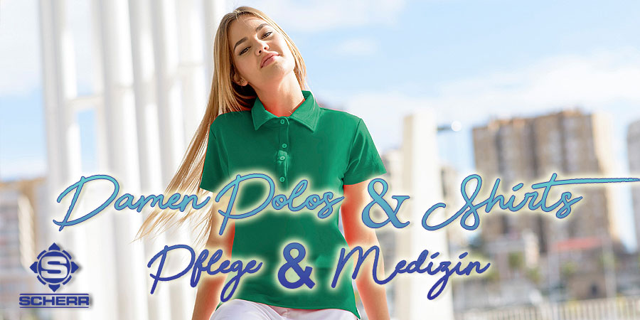 Damen T Shirts / Damen Polo Shirt für den medizinischen Bereich und Pflege Berufe. Scherr Faxchhandel bietet Ihnen das komplette HIZA Berufsbekleidung Medizin & Pflege Sortiment im Online Shop oder im Geschäft in Mühldorf