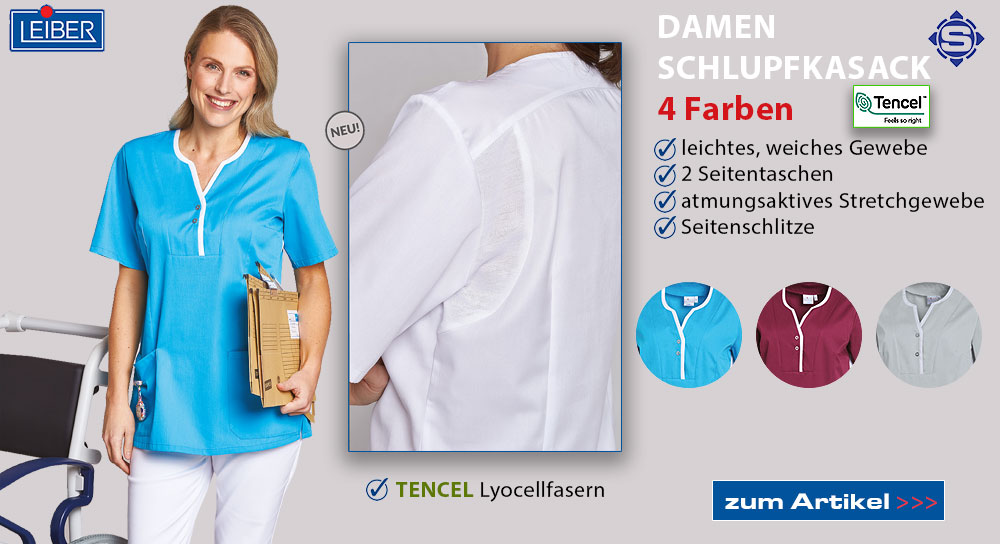 Schlupfkasack für Damen führen wir in unserem Online Shop von dem Hersteller LEIBER in vielen Farben und Formen