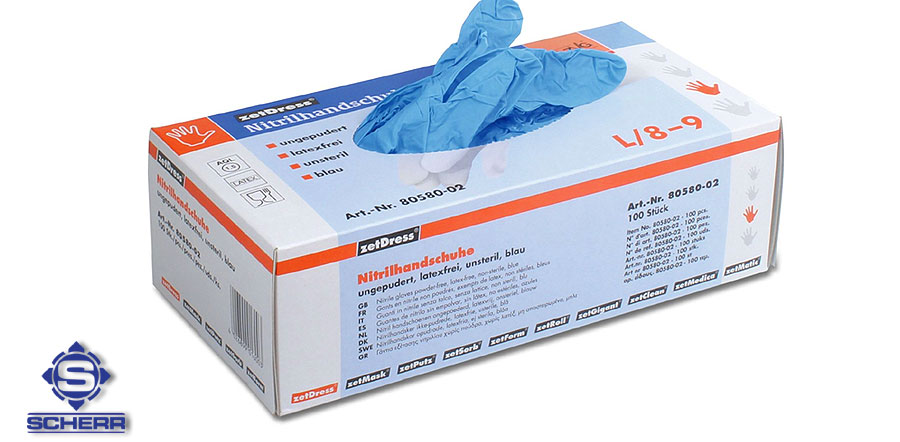Nitril Handschuhe für Krankenhäuser, Kliniken, Arztpraxis, Labor u.v. weiteren Einsatzbereichen