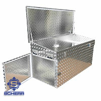 Aluminium-Staubox für PKW-Anhänger zum Auf-/Unterbau - 60x46.5x3.75cm - 24  Zoll
