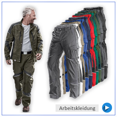 Arbeitshosen / Bundhosen von Kübler haben aufgrund der verarbeiteten Materialien einen sehr hohen Tragekomfort und sind auch als Stretch Arbeitshosen verfügbar