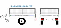 Unsinn Anhängeraufbau UDK 2630 - 13 - 1750, 3060 x 1750