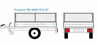 Pongratz Anhängeraufbau RK 2600/15 G-ST, 2600 x 2510 Bordwanderhöhung 30 cm ALU