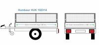 Humbaur Anhängeraufbau HUK 152314, 2300 x 1400...