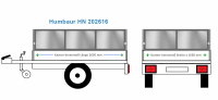 Humbaur Anhängeraufbau HT 202616, 2650 x 1650...