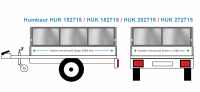 Humbaur Anhängeraufbau HUK 152715, 2680 x 1500...