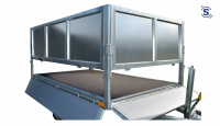 Blechbordwand Hapert Anhängeraufbau Cobalt HM-2 Ferro, 3750 x 1800 40 cm Ohne Pendelbordwand