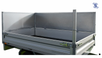 Blechbordwand Pongratz Anhängeraufbau 3-SKS 3100/17 T, 3100 x 1760 70 cm Alu