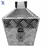 DEICHSEL Aluminium Boxen, L 800 x B 250 x H 250, 50 Liter, mit seitlicher Klappe