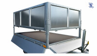 Blechbordwand Saris Anhängeraufbau PKC20, 2700  x 1500 60 cm 60 x 40 x 4