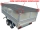 Flachplane grau für Saris 2760 x 1500 mm (Planen Maße Außen-Außen: 2814 x 1555)