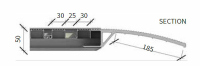 UNSINN ( klein 276 x 150 ) ALU Auffahrrampen L: 2520, B: 280, H: 50 mm Traglast bis 1550 Kg