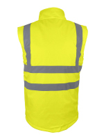 2 in 1: Gelbe Warnschutz Arbeitsjacke & Weste