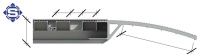 Aluminium Auffahrrampen L: 350, B: 400, H: 125 mm Achsabstand - Traglast: 1,0/1,25/1,5m - 3200/3500/3900 Kg