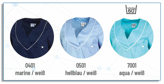 hellblau - weiß