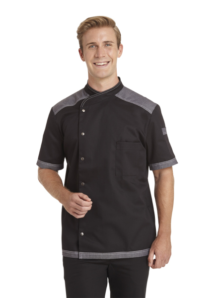 schwarz / jeansgrau