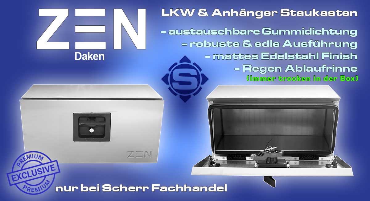 Hochwertige Qualität - Edelstahl Boxen / Stauboxen von Drakeaus der Boxen-Serie ZEN, mit edlem matten Edelstahl Look & Finish